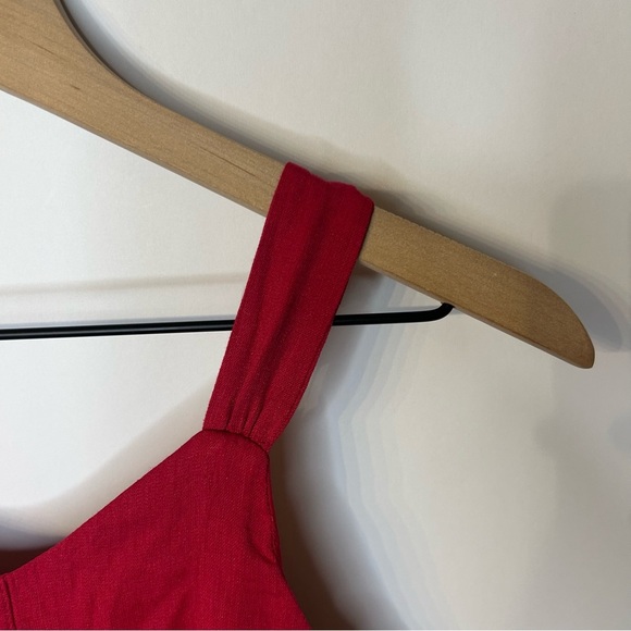 Franki by Francesca’s Girl’s Ruffle Tiered Sleeveless Romper in Red, Size 14 - Picture 3 of 10